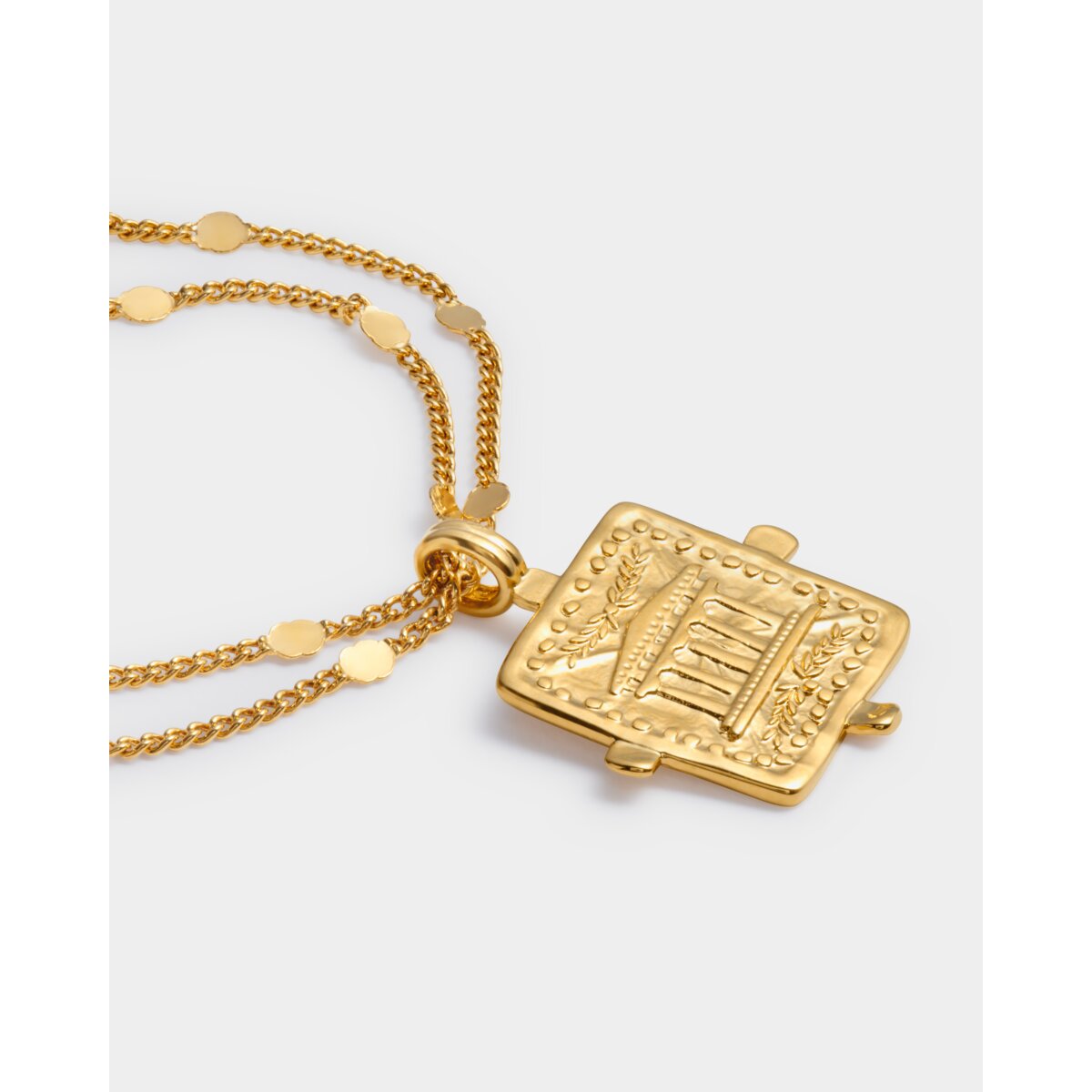 'Luck' Waterproof Gold Antique Coin Bracelet