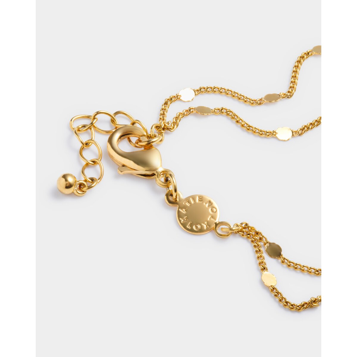 'Luck' Waterproof Gold Antique Coin Bracelet