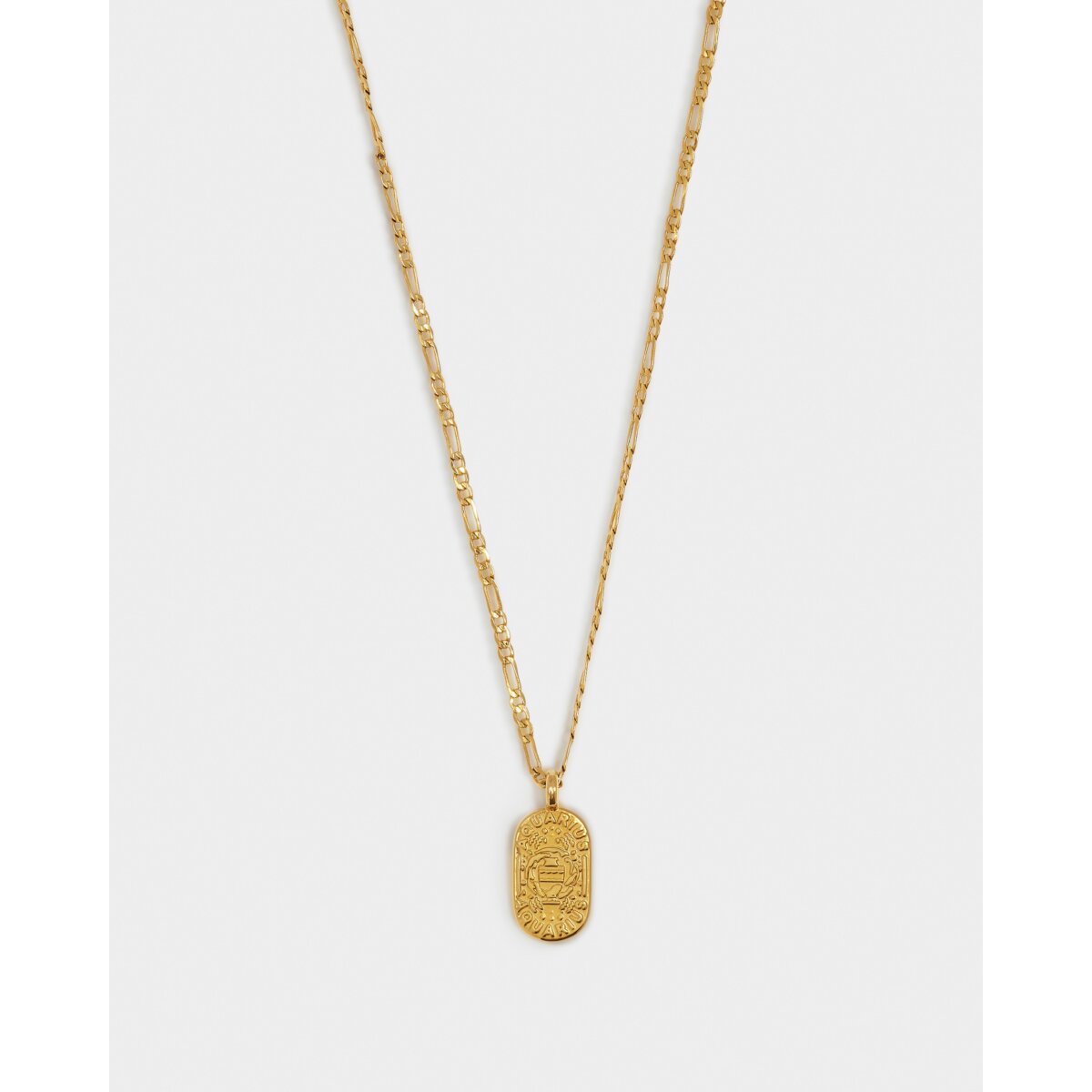 Aquarius' Waterproof Gold Zodiac Necklace