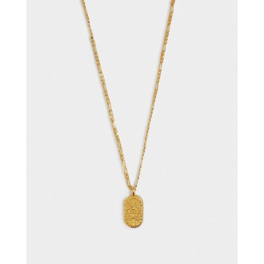 Aquarius' Waterproof Gold Zodiac Necklace