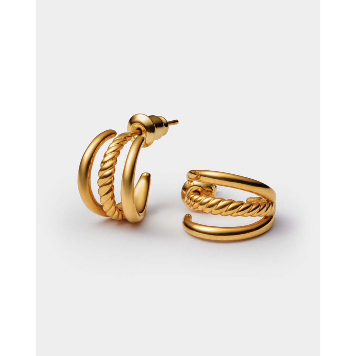 Laia Waterproof Gold Illusion Hoop Earrings