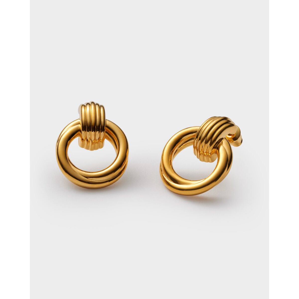 Demi Waterproof Gold Oversized Stud Earrings