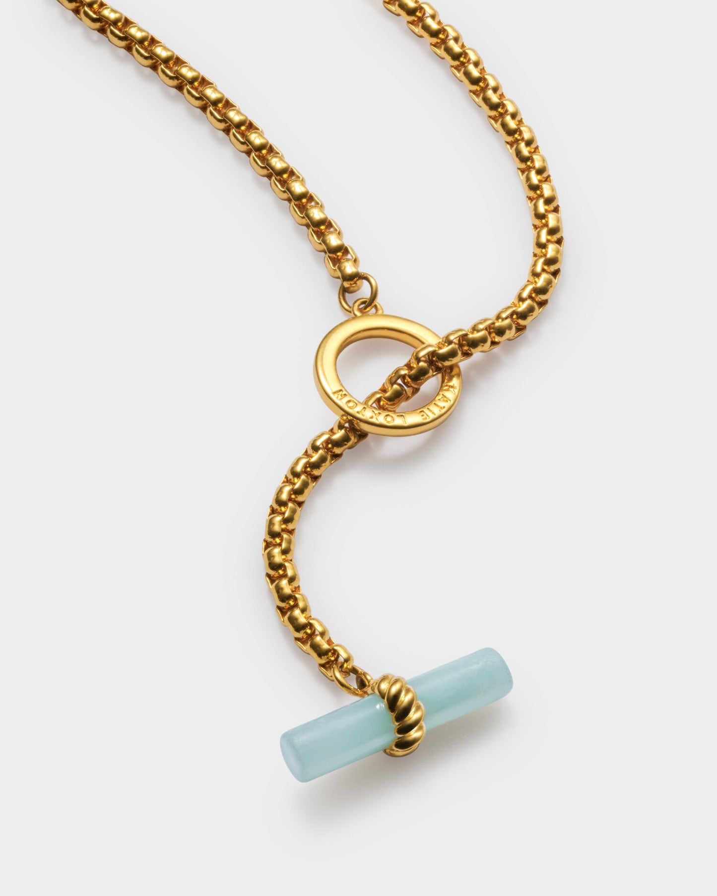 Waterproof Gold T-Bar Necklace