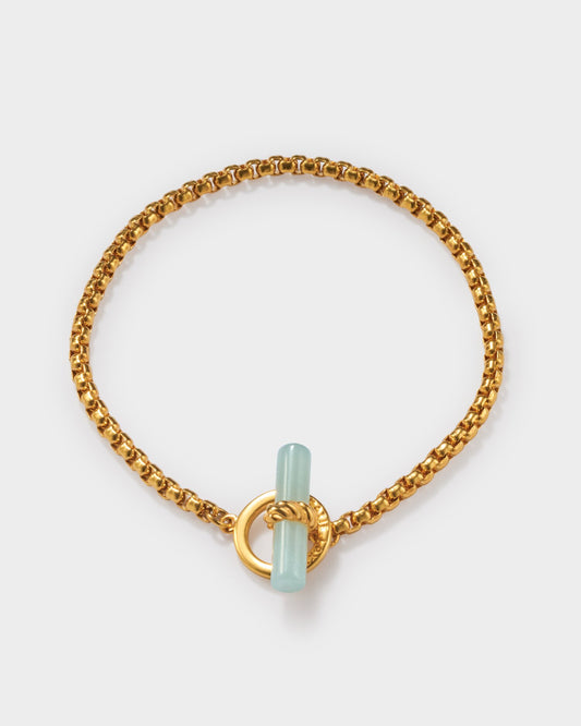 Waterproof Gold T-Bar Bracelet