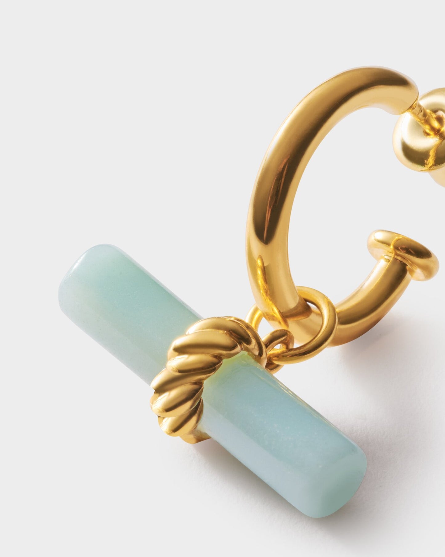 Waterproof Gold T-Bar Earrings