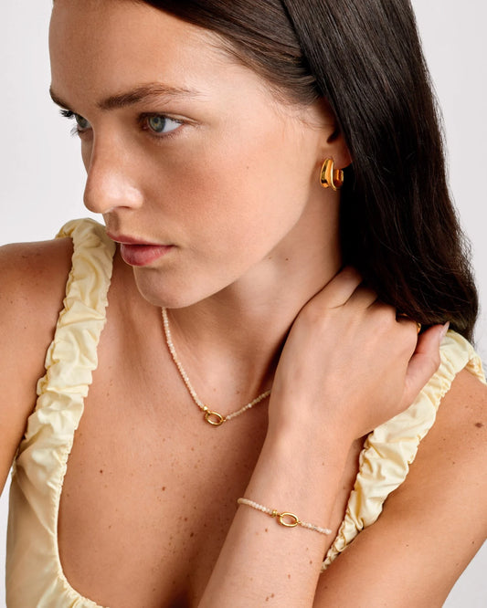 Sunstone Waterproof Gold Necklace