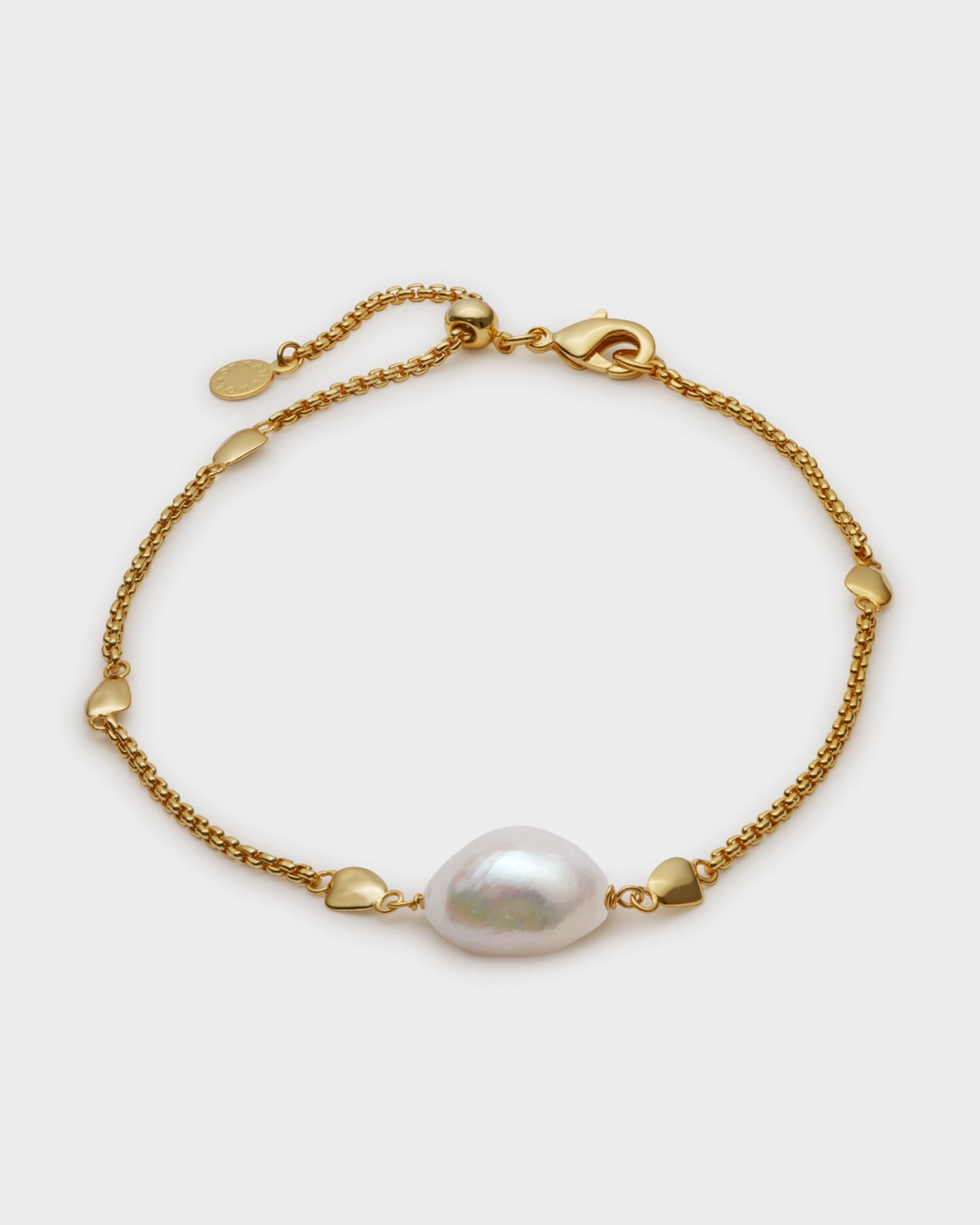 Sol Pearl Waterproof Gold Anklet