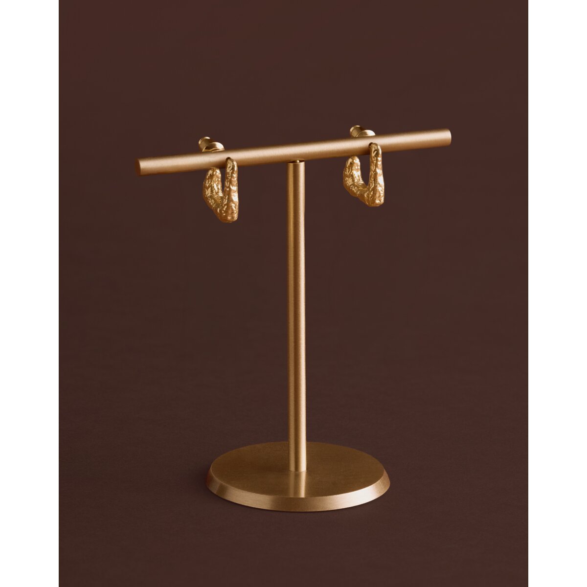 Luxe Lock Waterproof Gold Hoop Earrings
