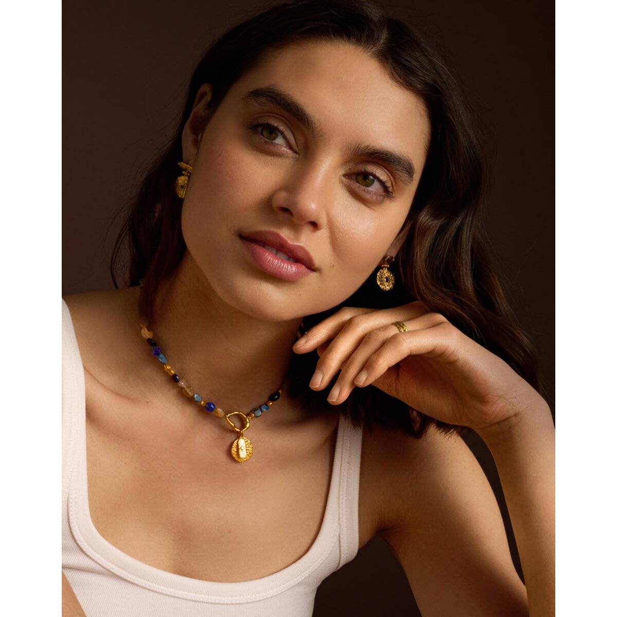 Midnight Solesi Waterproof Gold Earrings