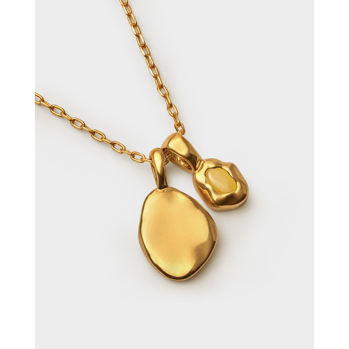 'November' Waterproof Gold Birthstone Necklace
