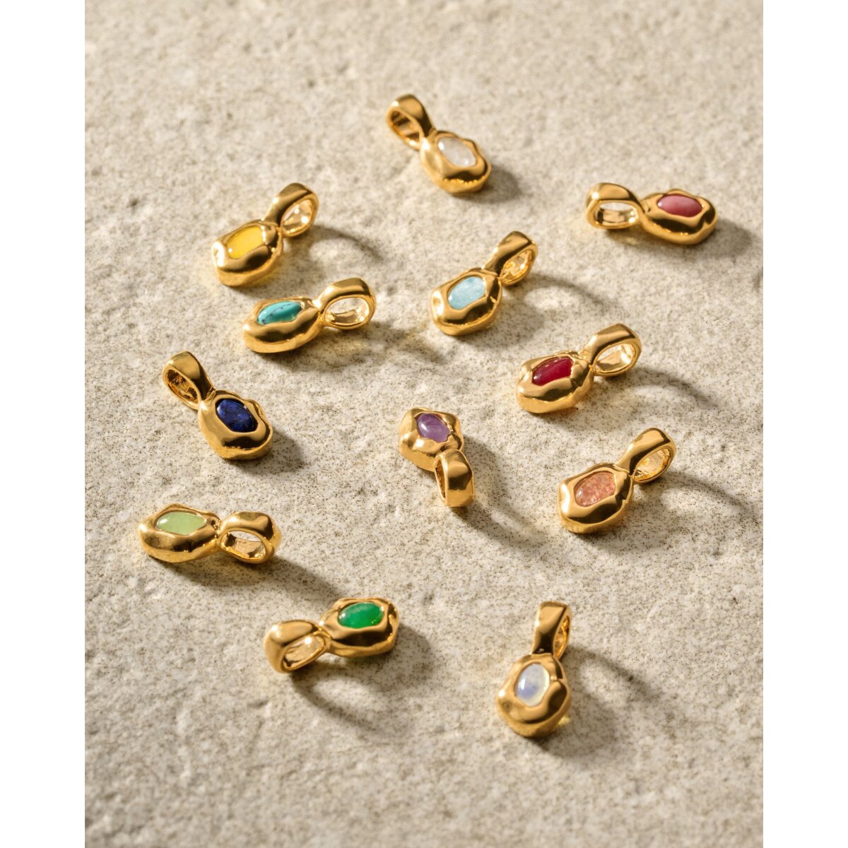 'December' Waterproof Gold Birthstone Necklace