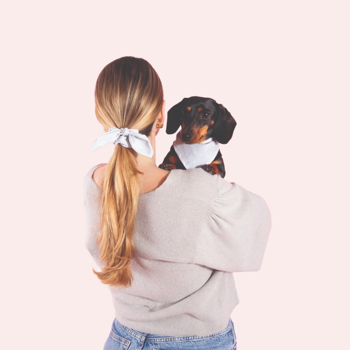 Dog Bandana and Scrunchie Set