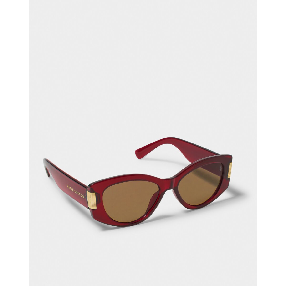 Rimini Cat-Eye Sunglasses in Deep Red