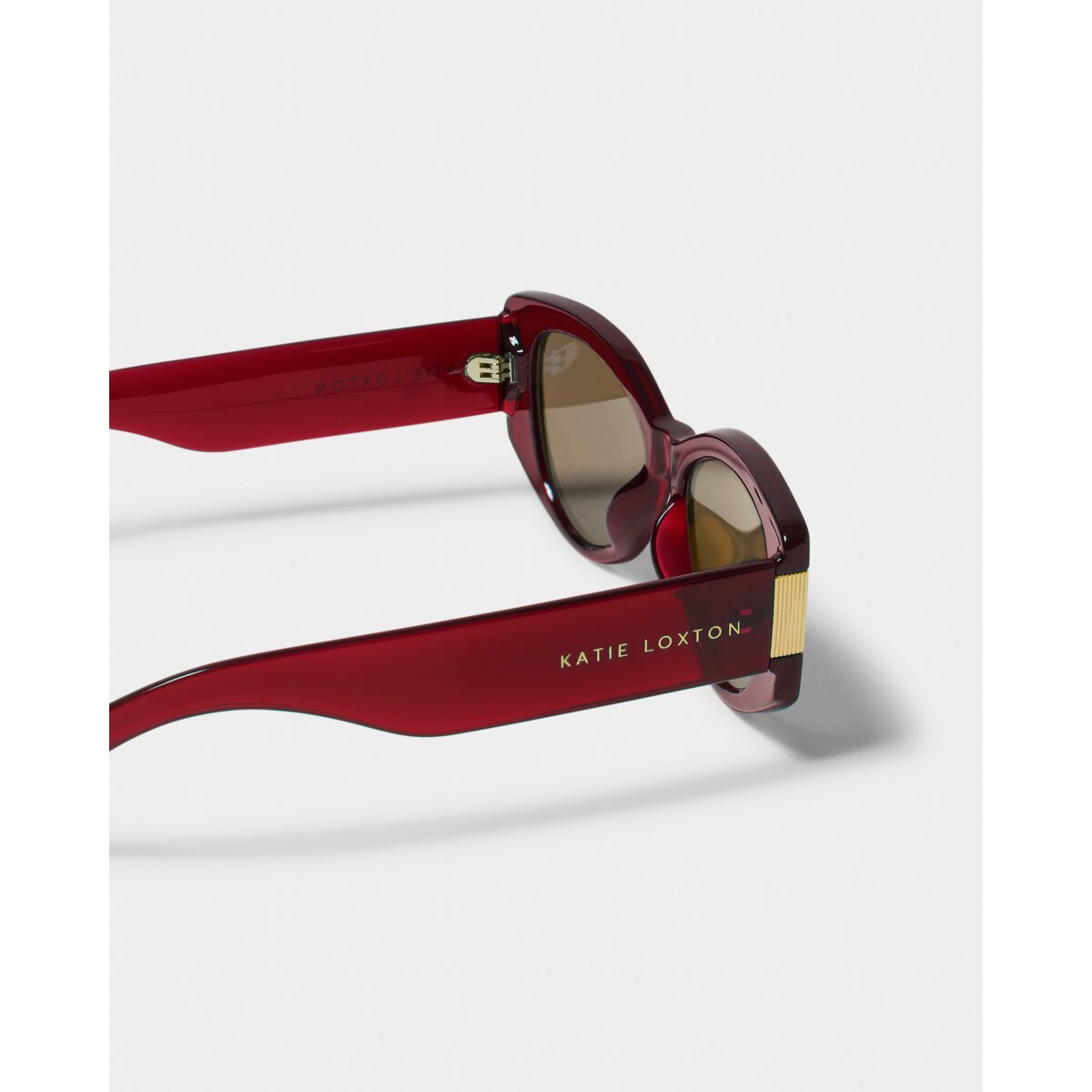 Rimini Cat-Eye Sunglasses in Deep Red