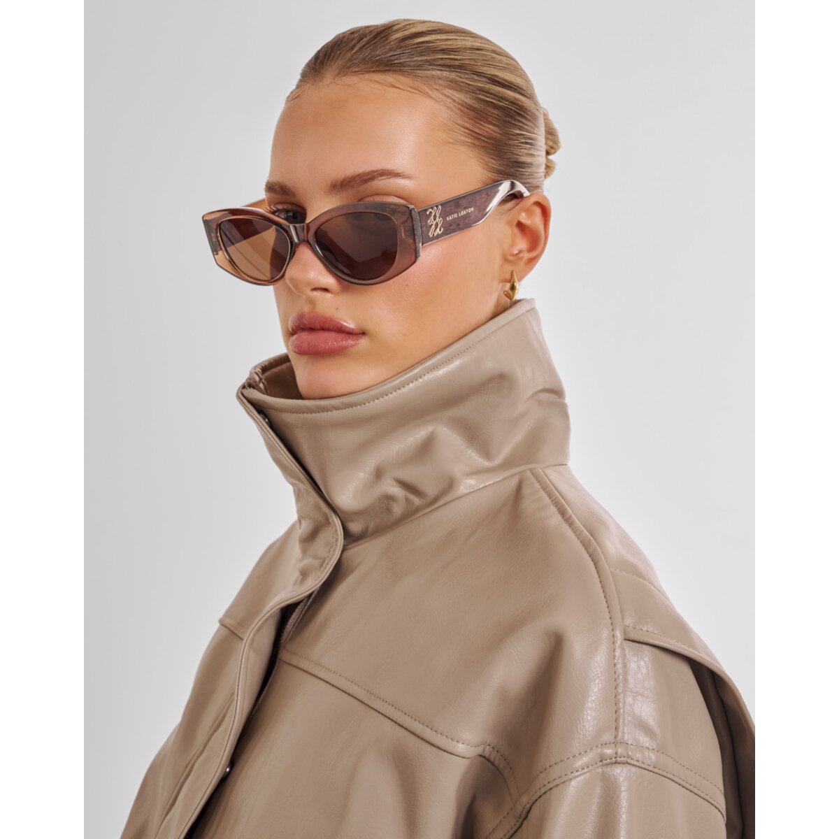 Rimini Cat-Eye Sunglasses in Chocolate