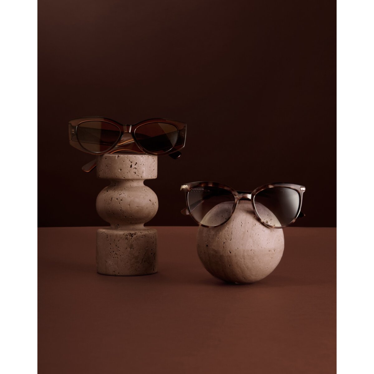 Rimini Cat-Eye Sunglasses in Chocolate