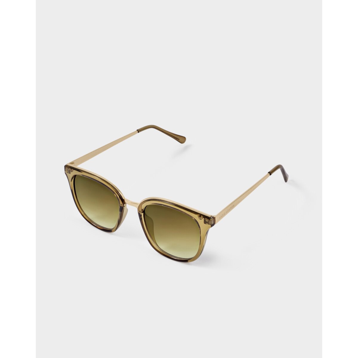 Provence Soft Square Sunglasses in Transparent Khaki