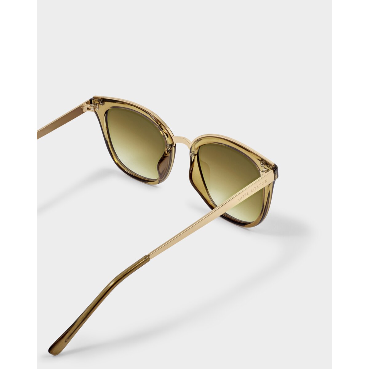 Provence Soft Square Sunglasses in Transparent Khaki