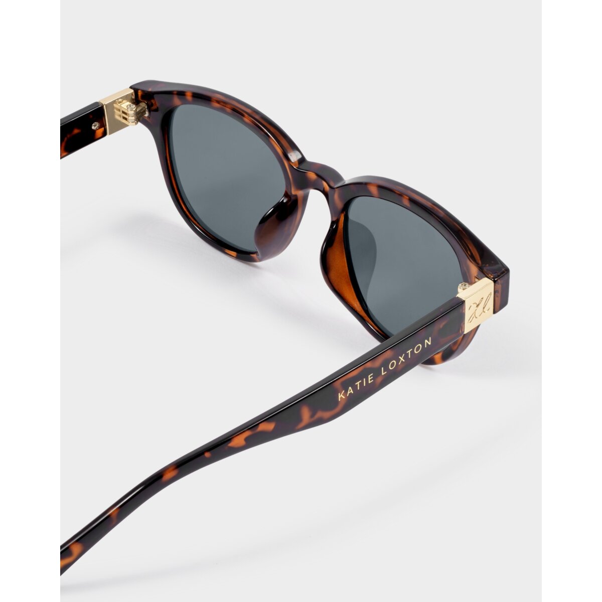 Bologna Round Square Sunglasses in Dark Tortoiseshell