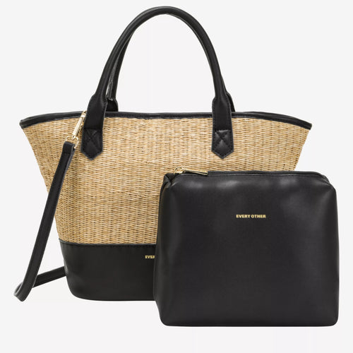 Large Soleil Rattan Tote Bag - MarramTrading.com