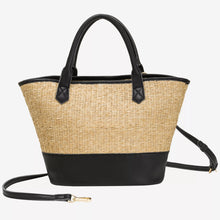 Load image into Gallery viewer, Large Soleil Rattan Tote Bag - MarramTrading.com
