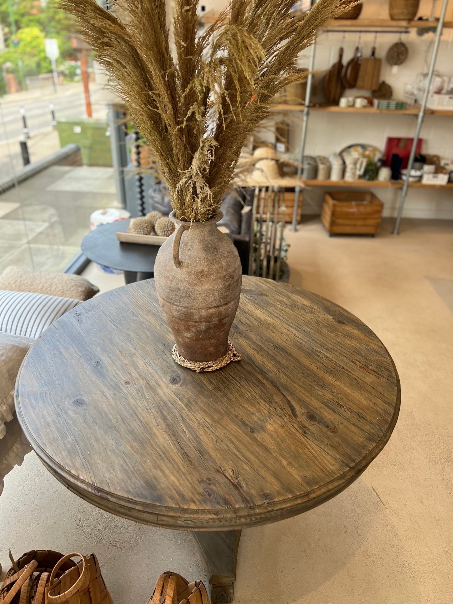 Large Urn Style Terracotta Vase with 2 Handles - MarramTrading.com