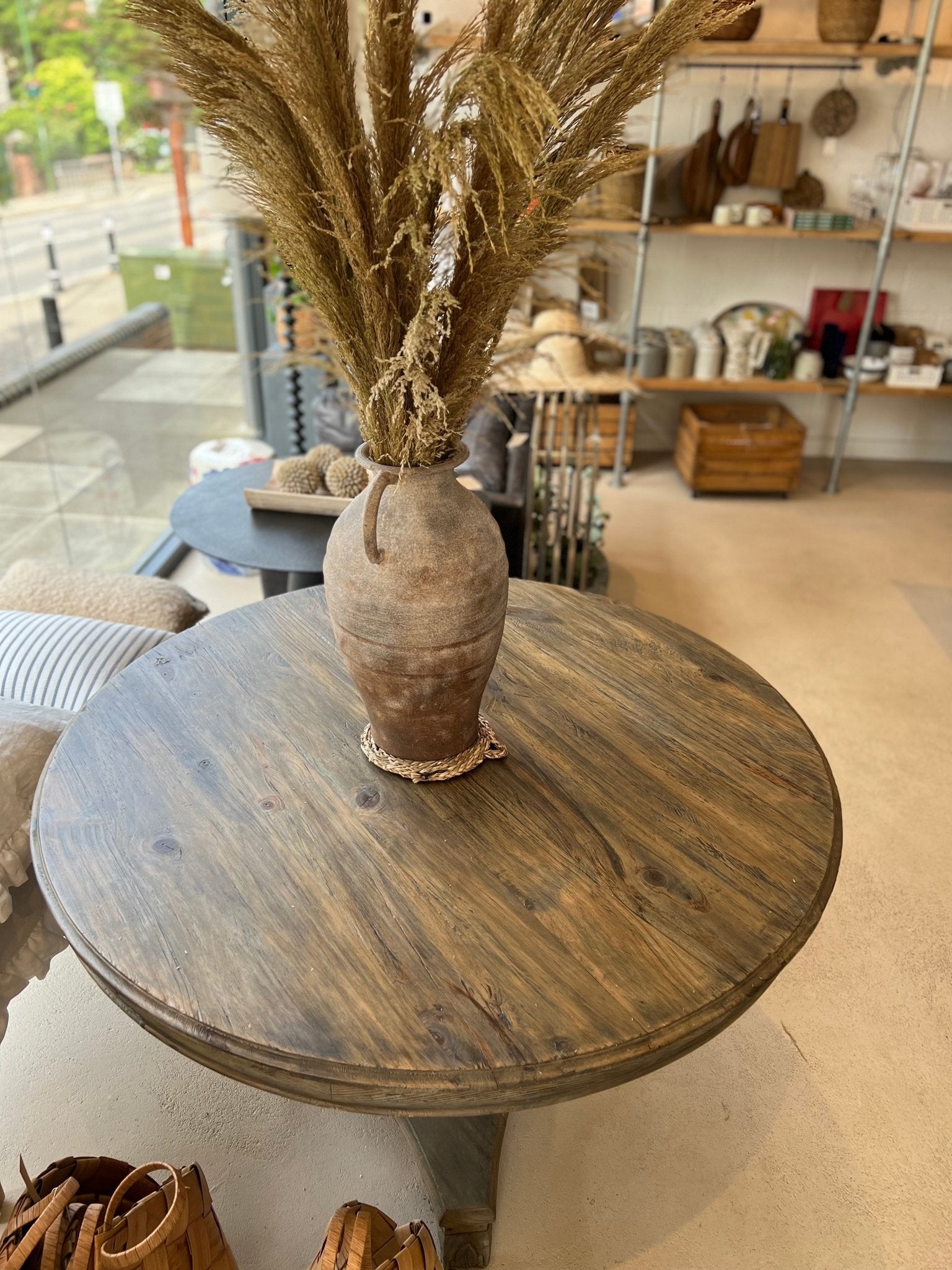 Large Urn Style Terracotta Vase with 2 Handles - MarramTrading.com