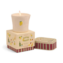 Load image into Gallery viewer, Lemon Embossed Ceramic Candle - MarramTrading.com
