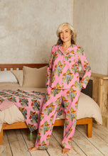 Load image into Gallery viewer, Womens Cotton Traditional Pyjamas Mardi Gras Bouquet
