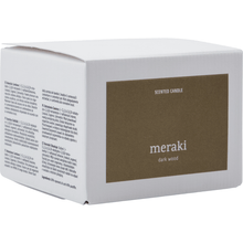 Load image into Gallery viewer, Meraki Dark Wood 3 Wick Candle - MarramTrading.com
