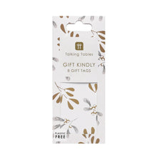 Load image into Gallery viewer, Mistletoe White Christmas Gift Tags - 8 Pack - MarramTrading.com
