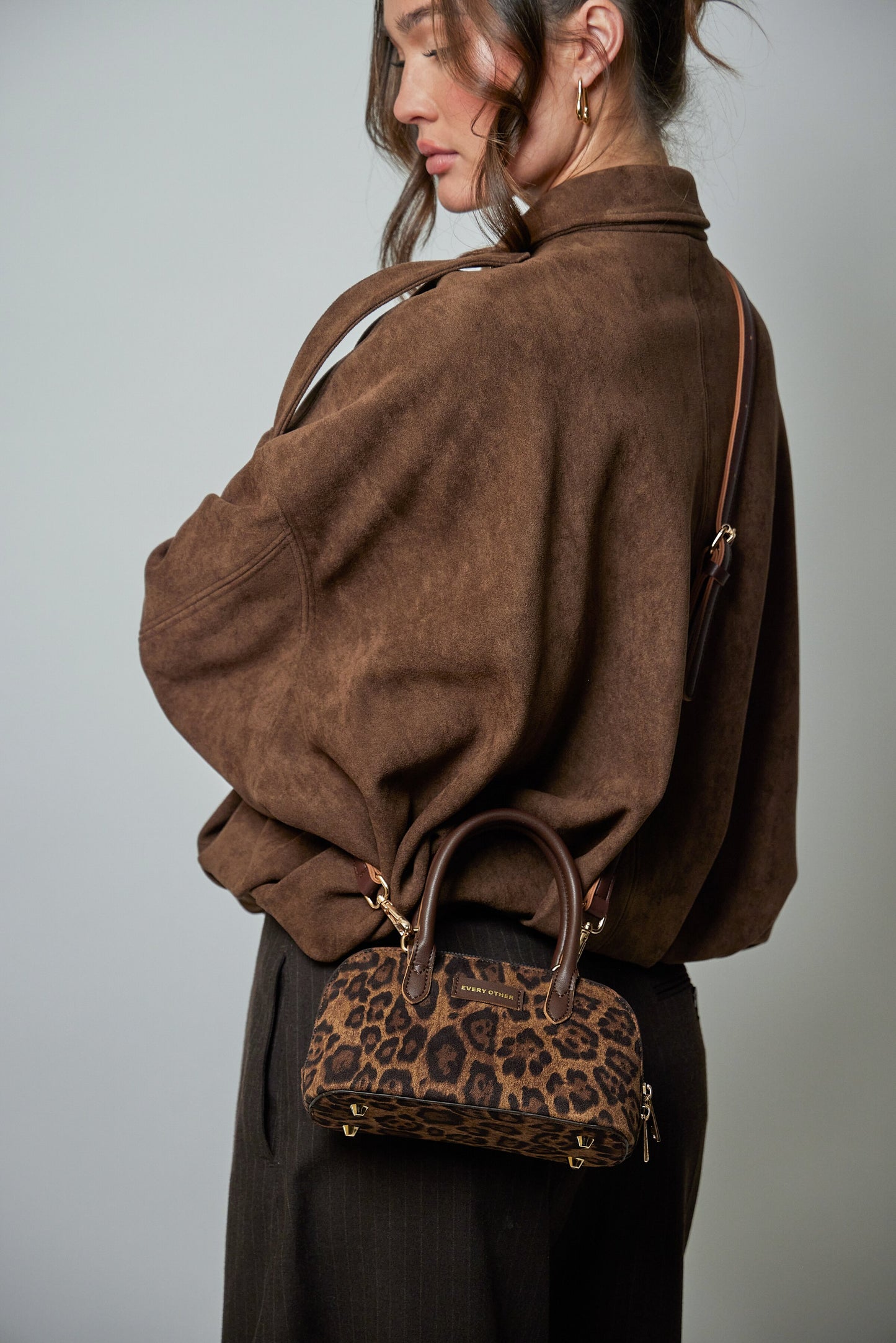 Suedette Mini Bowling Bag