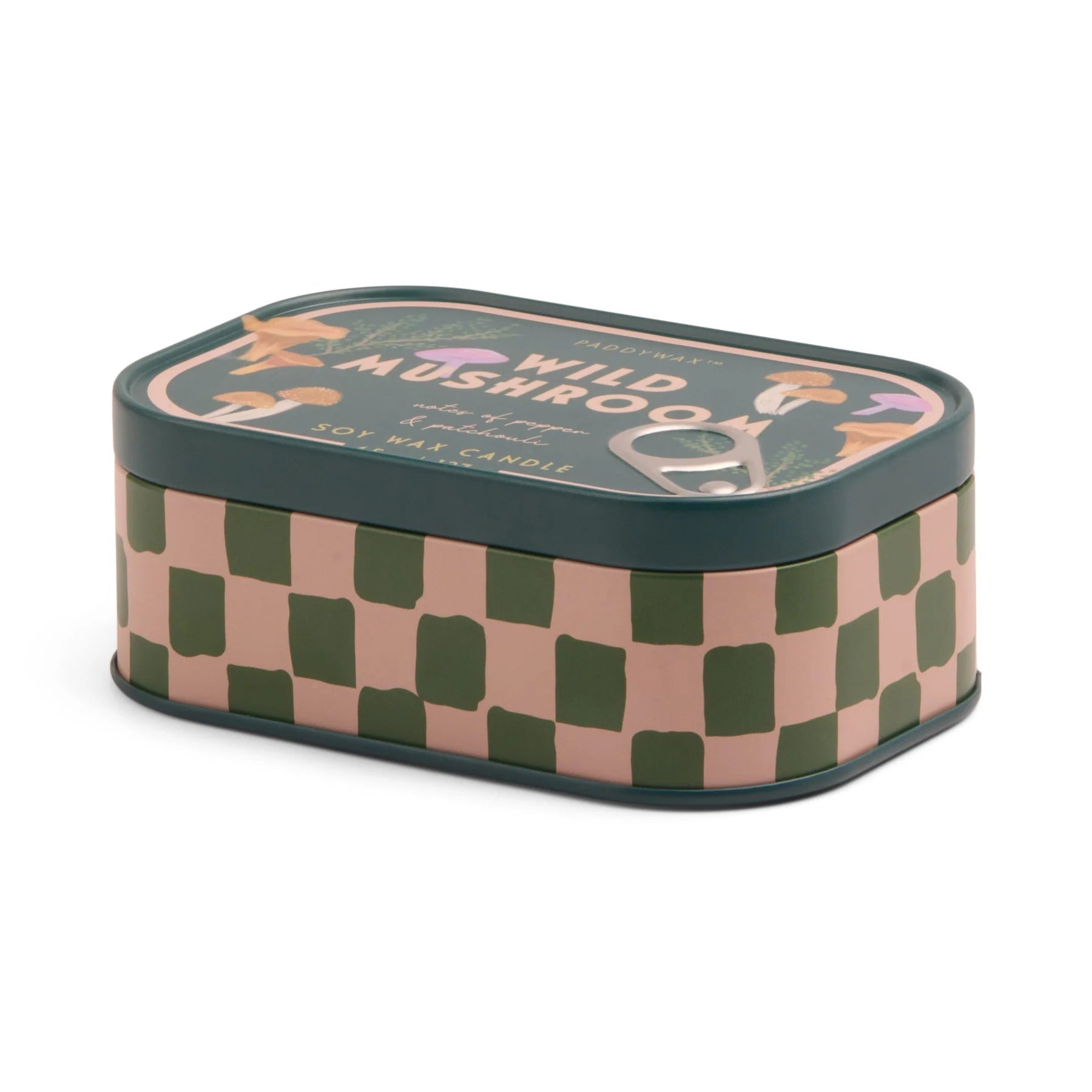 Mushroom Printed Tin Candle - Wild Mushroom - MarramTrading.com