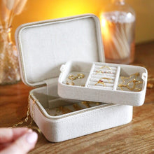 Load image into Gallery viewer, Natural Linen Jewellery Case - MarramTrading.com
