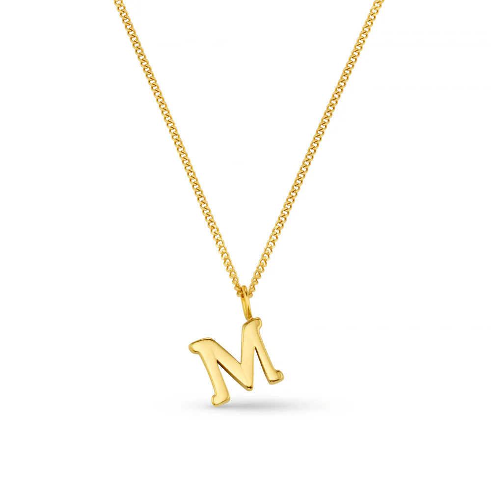 LUXE M Initial Necklace