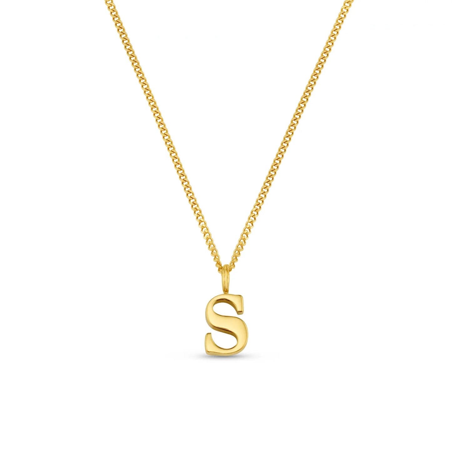 LUXE S Initial Necklace