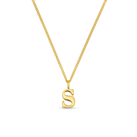 LUXE S Initial Necklace