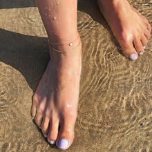 Load image into Gallery viewer, Opal Turtle Anklet in Gold
