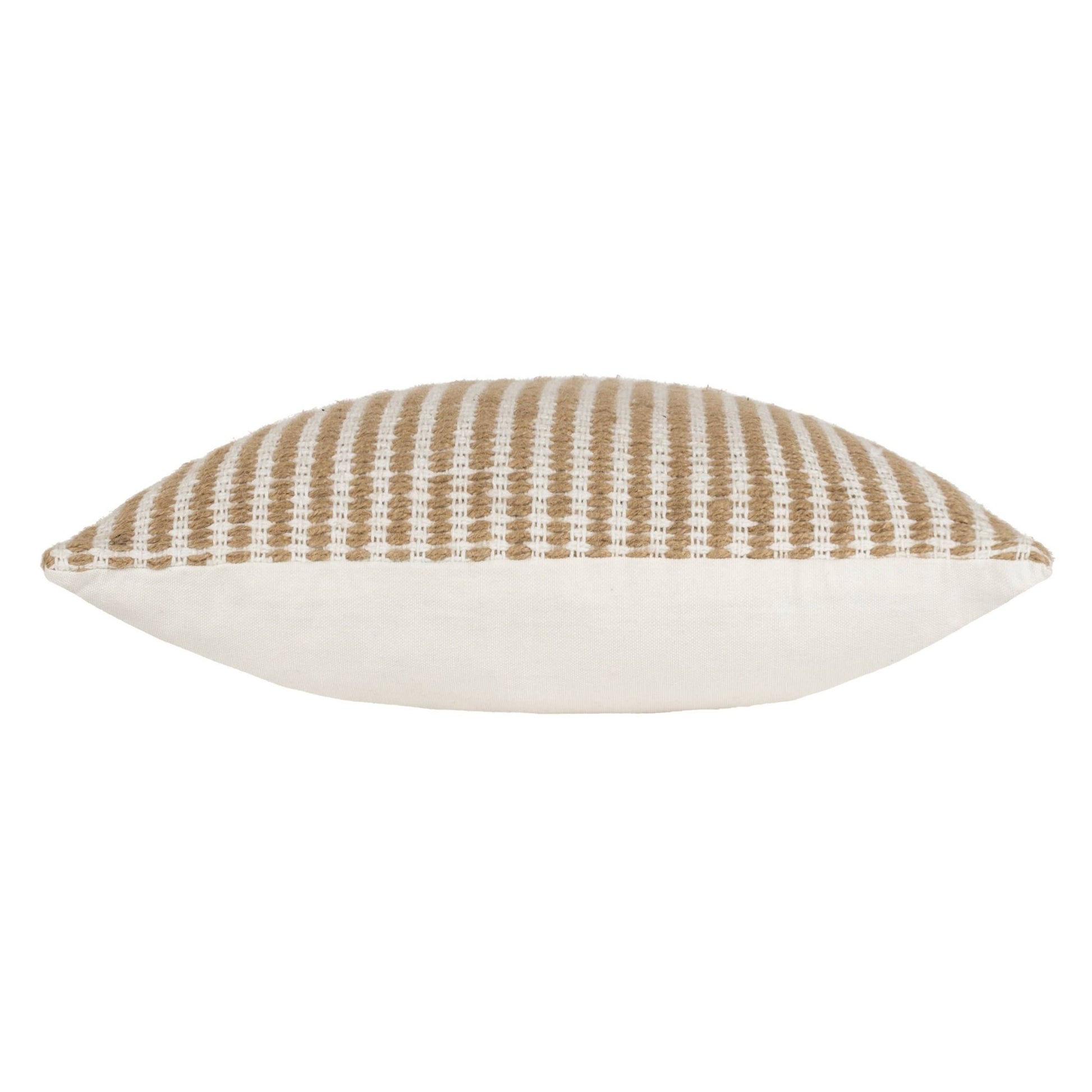 Organic Stripe Cushion Natural - MarramTrading.com