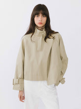 Load image into Gallery viewer, Overlay Cropped Trench Coat - MarramTrading.com
