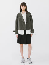 Load image into Gallery viewer, Overlay Cropped Trench Coat - MarramTrading.com
