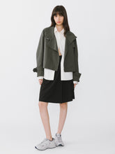Load image into Gallery viewer, Overlay Cropped Trench Coat - MarramTrading.com
