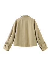 Load image into Gallery viewer, Overlay Cropped Trench Coat - MarramTrading.com
