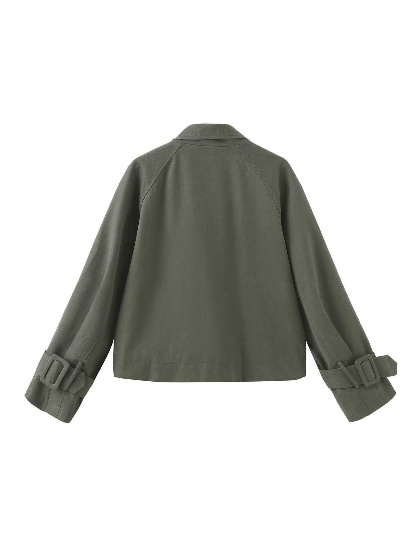 Overlay Cropped Trench Coat - MarramTrading.com