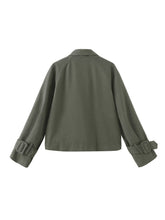 Load image into Gallery viewer, Overlay Cropped Trench Coat - MarramTrading.com
