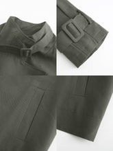 Load image into Gallery viewer, Overlay Cropped Trench Coat - MarramTrading.com

