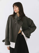 Load image into Gallery viewer, Overlay Cropped Trench Coat - MarramTrading.com
