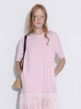 Load image into Gallery viewer, Oversized Round Neck Short Sleeve Pleated Dress - MarramTrading.com
