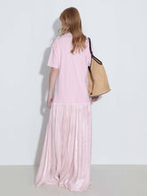 Load image into Gallery viewer, Oversized Round Neck Short Sleeve Pleated Dress - MarramTrading.com
