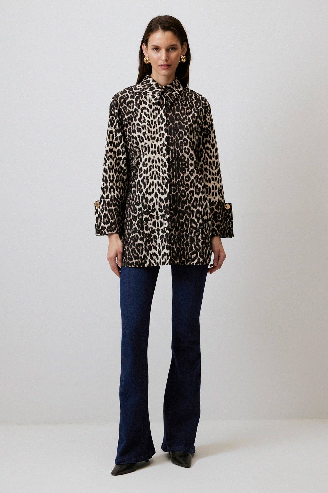 PATTERNED SHIRT WITH WIDE CUFFS - MarramTrading.com